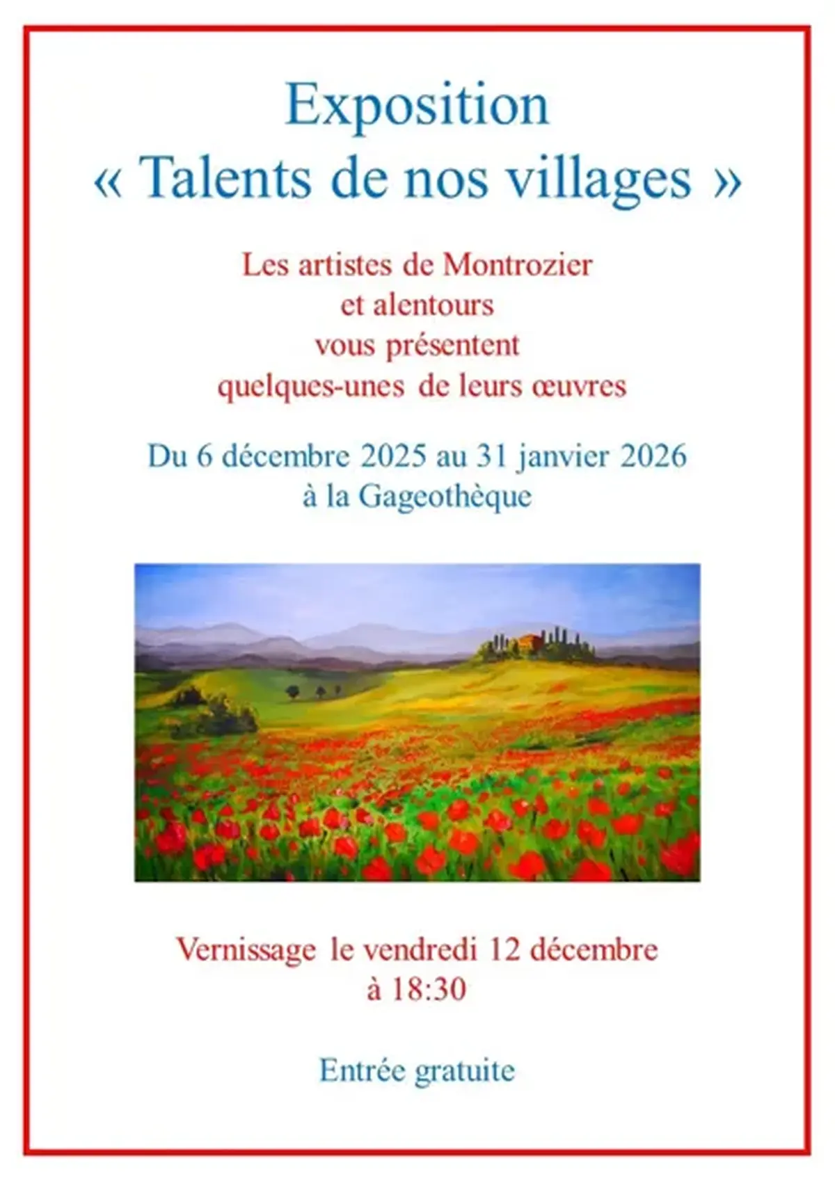 Exposition Talents de nos Villages