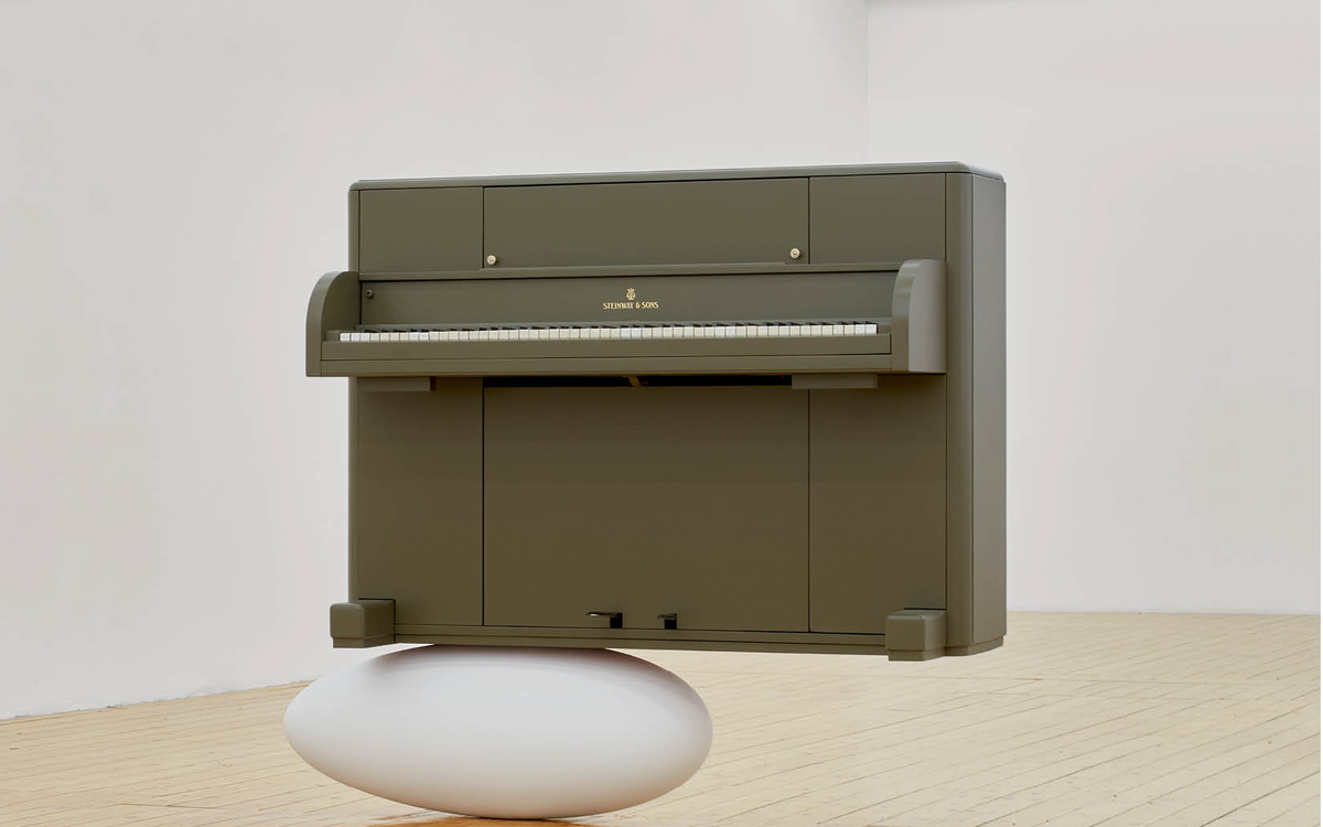 Tarik Kiswanson, The Relief (Steinway Victory Vertical, 1944), 2025.