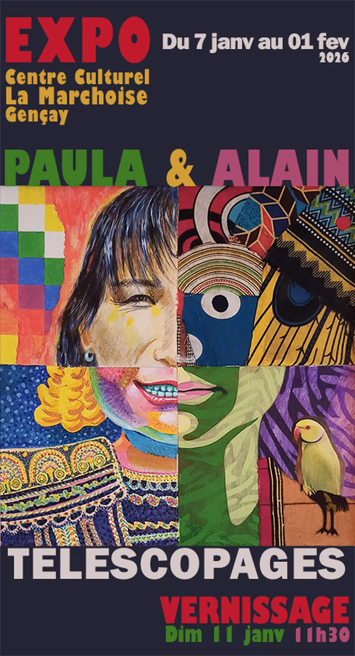 Exposition Telescopage de Paula et Alain