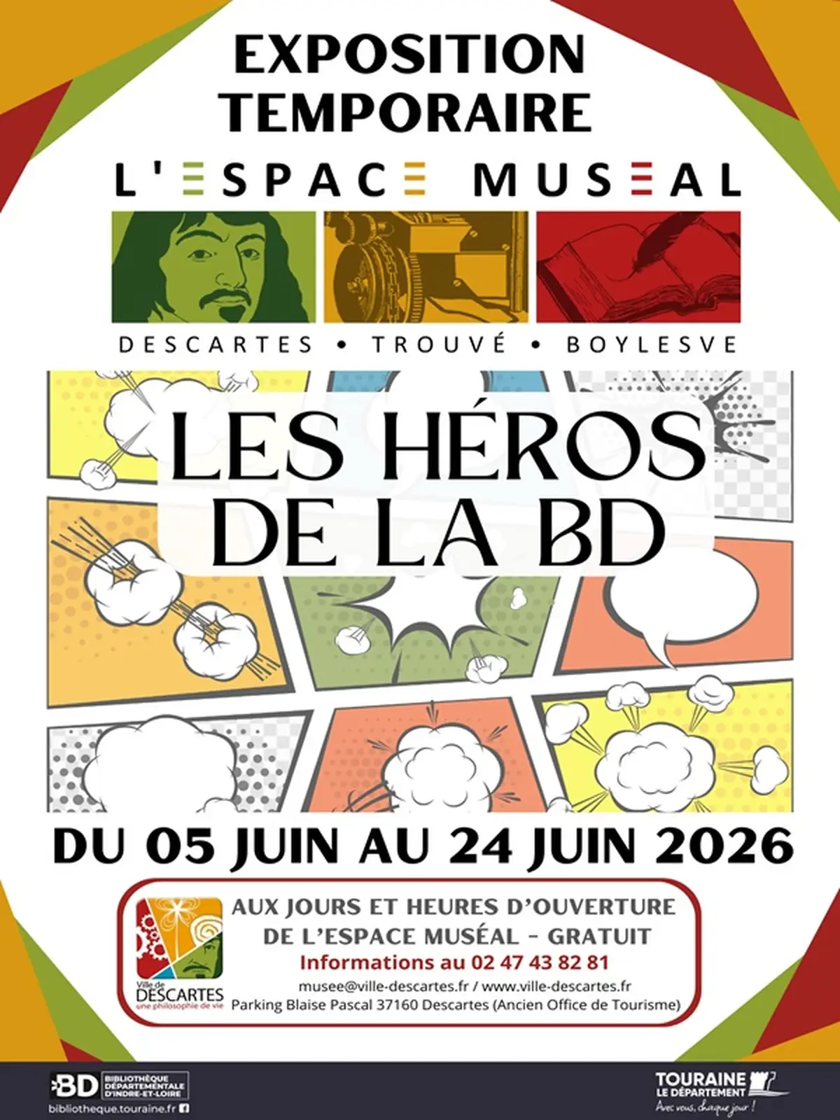 Exposition temporaire  Les Héros de la BD 