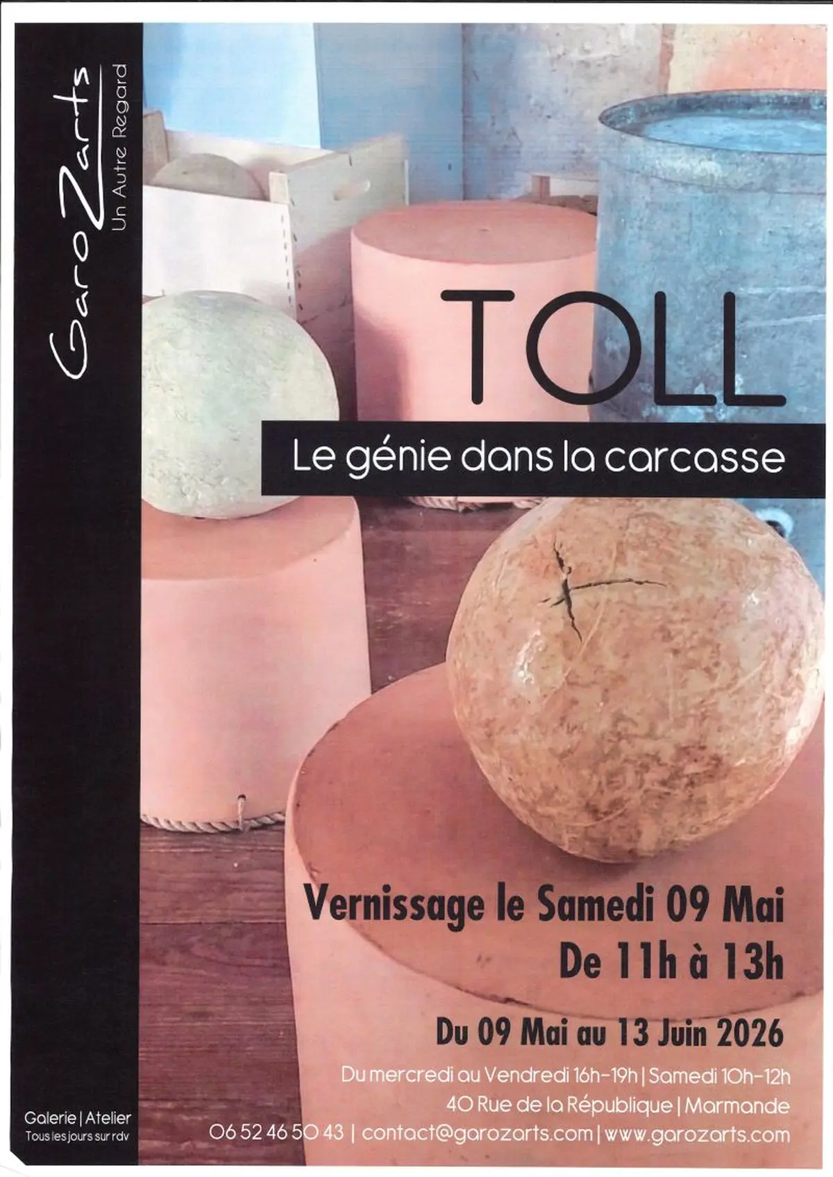 Exposition TOLL Le génie dans la carcasse à  GaroZarts
