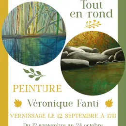 Exposition - Tout en Rond - Peinture sur Tondo - Véronique Fanti