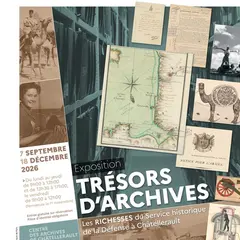 Exposition Trésors d'archives. Les richesses du Service historique de la Défense à Châtellerault