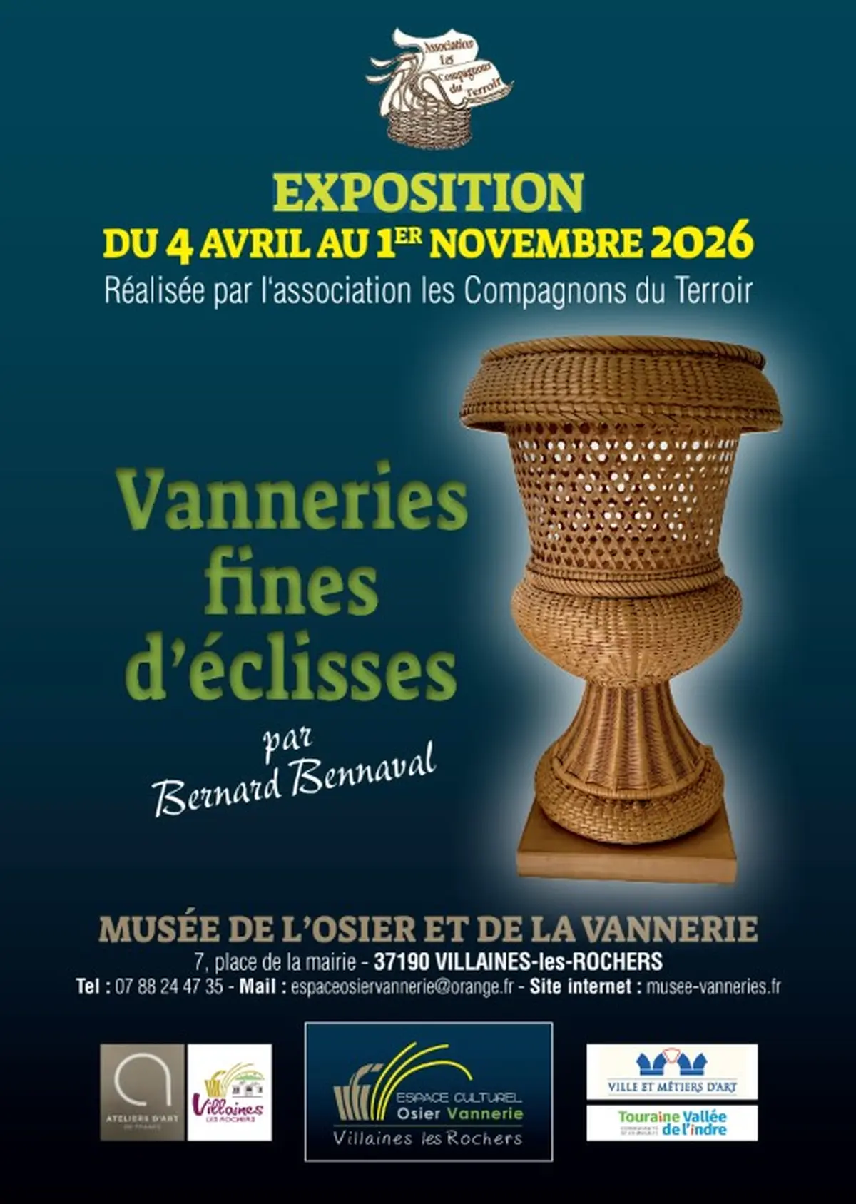 Exposition Vanneries fines d’éclisse - Espace culturel osier vannerie