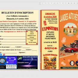 Exposition véhicules anciens et repas Les Grillades Automnales