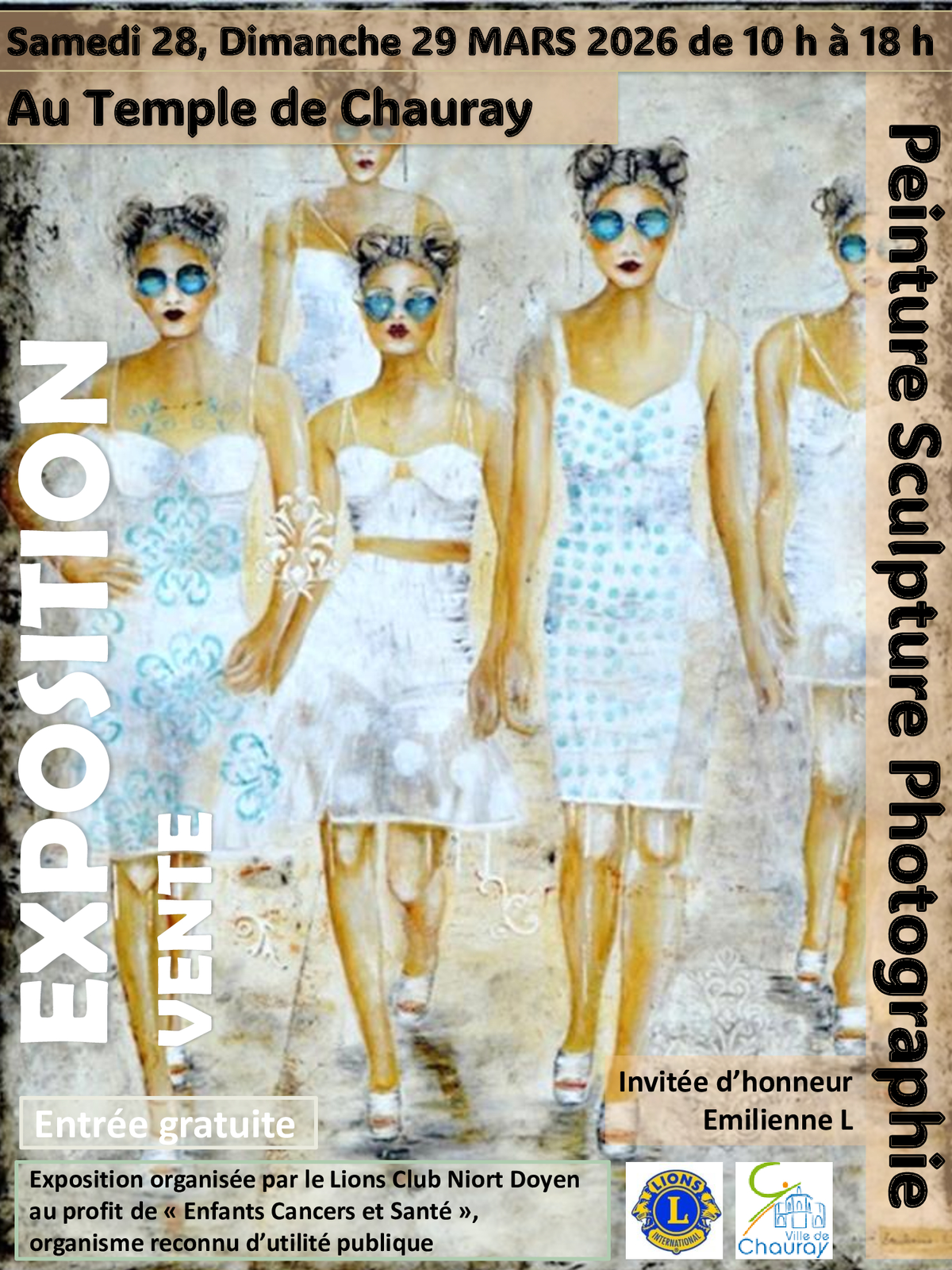 Exposition - Vente de Peintures, Sculptures, Photographies à Chauray