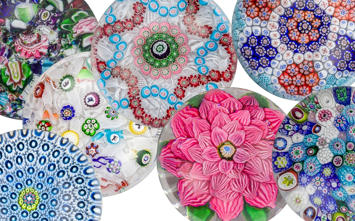 Exposition Vente Presse-papiers - Opalines - Verrerie