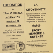 Expositions : La Citoyenneté & Sport, Mémoire & Défense