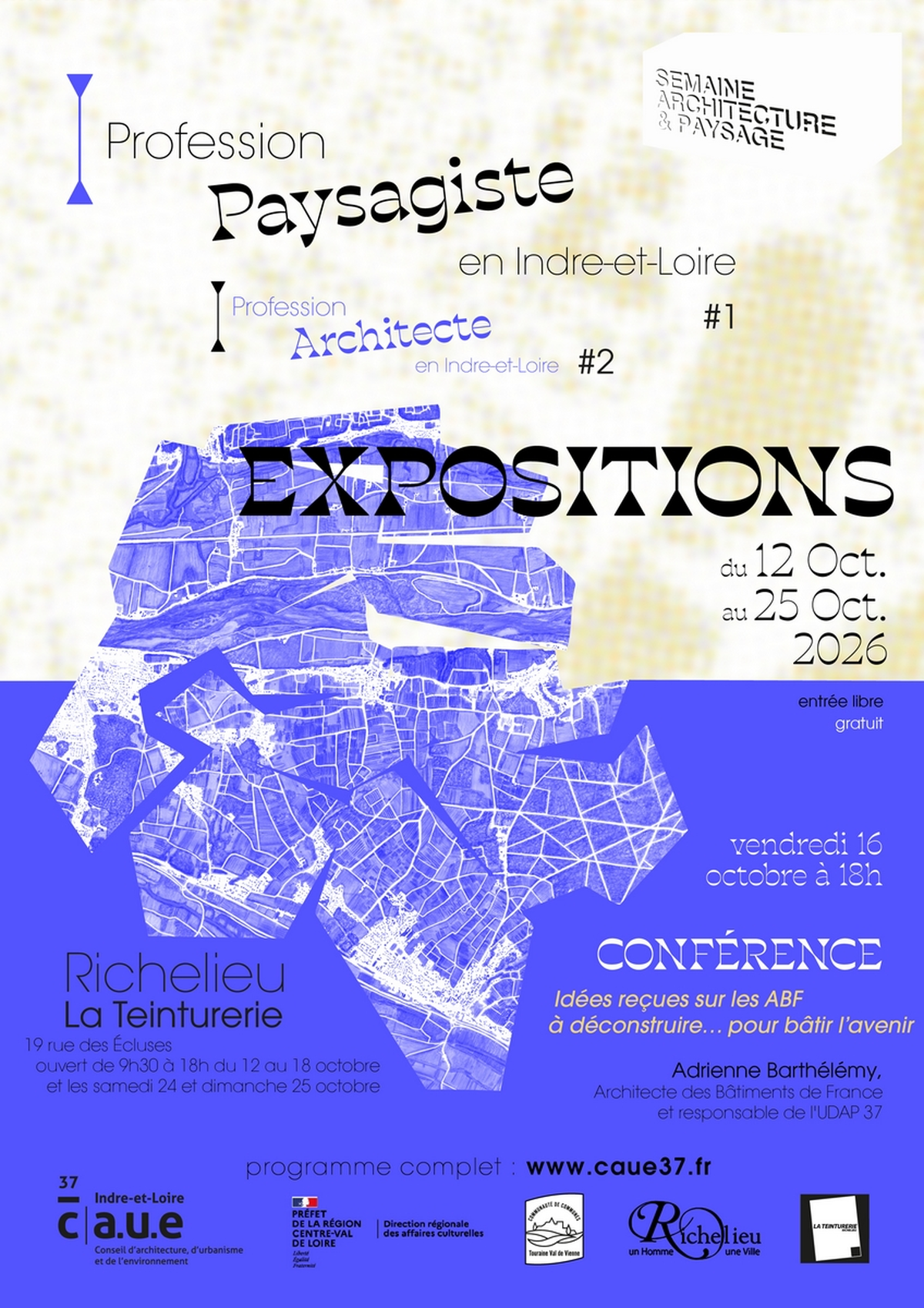 Expositions « Profession paysagiste en Indre-et-Loire » et « Profession architecte en Indre-et-Loire »