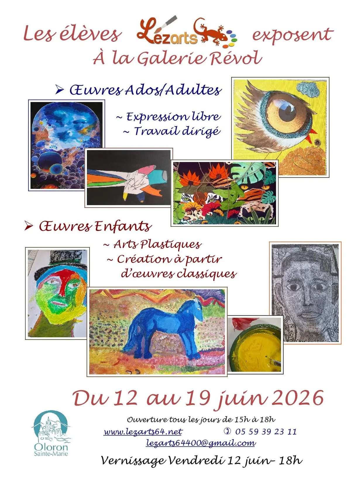 Exposotion des élèves lezarts
