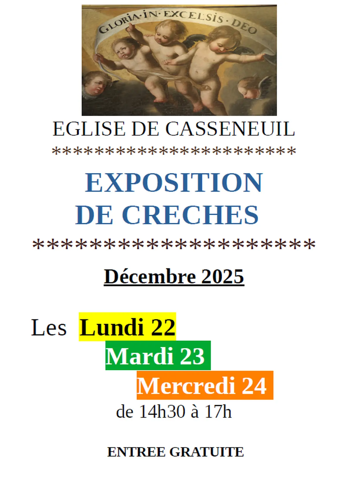 Expsoition de Crèches