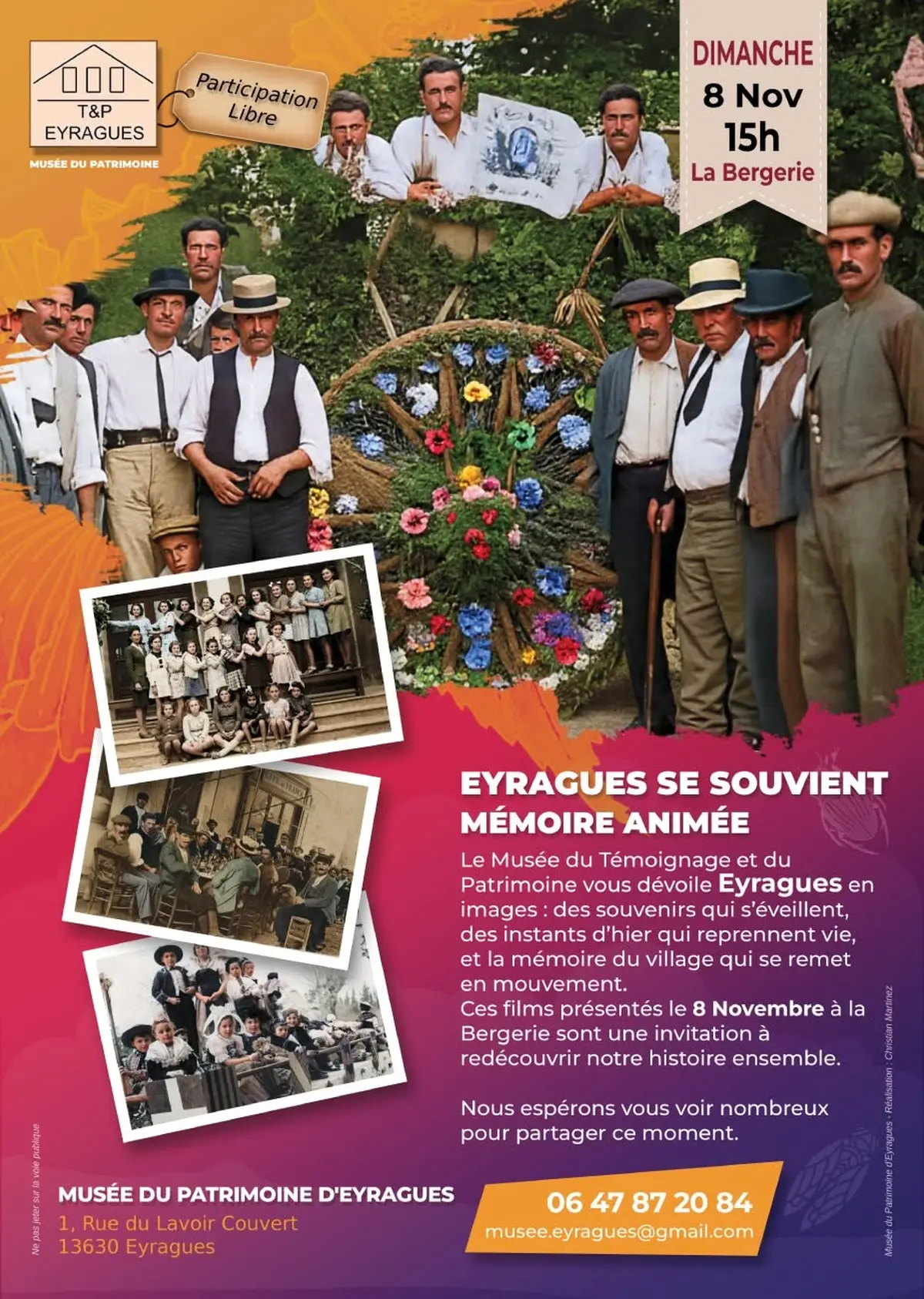 Eyragues se souvient, mémoire animée.