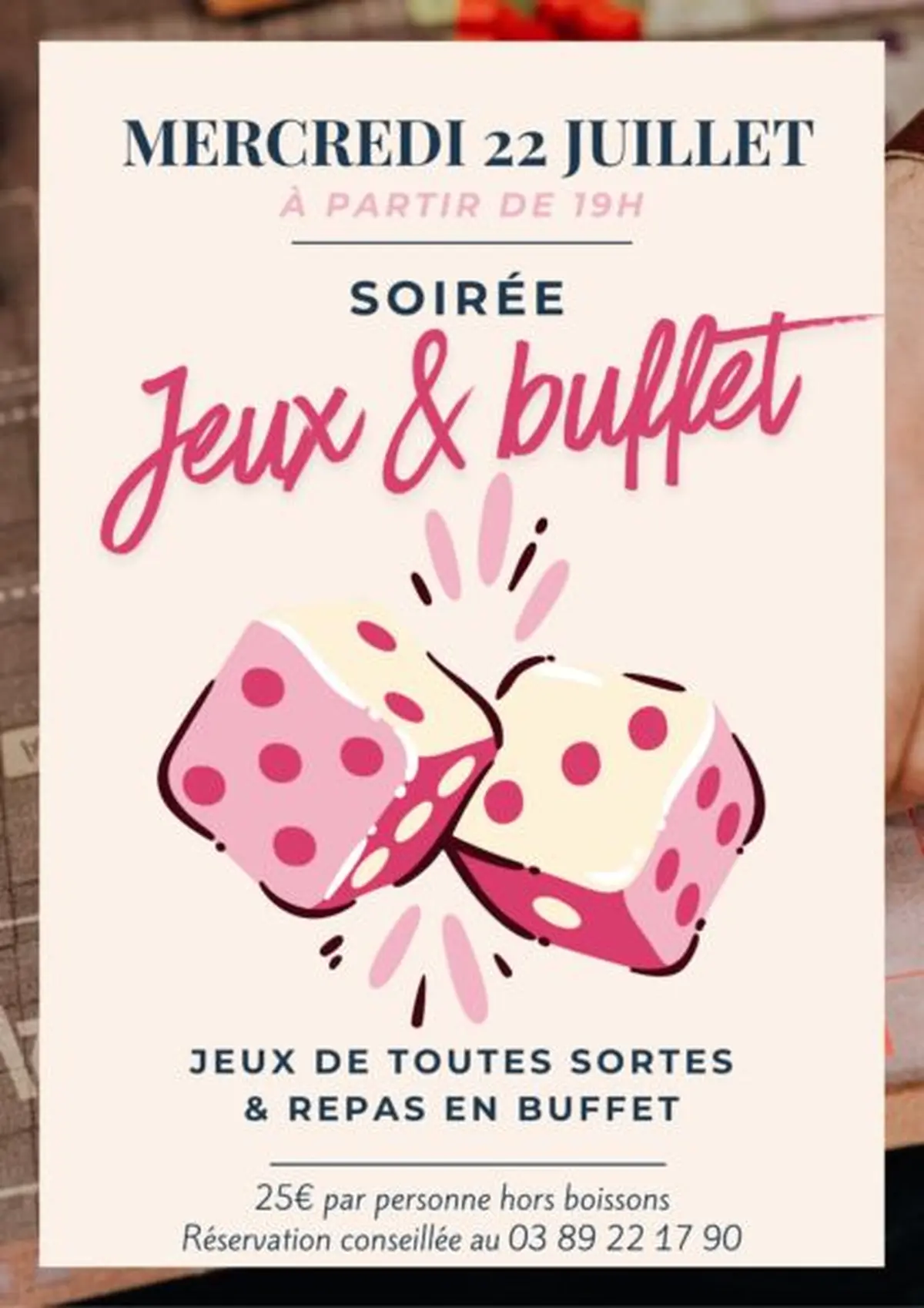 Soirée jeux & buffet