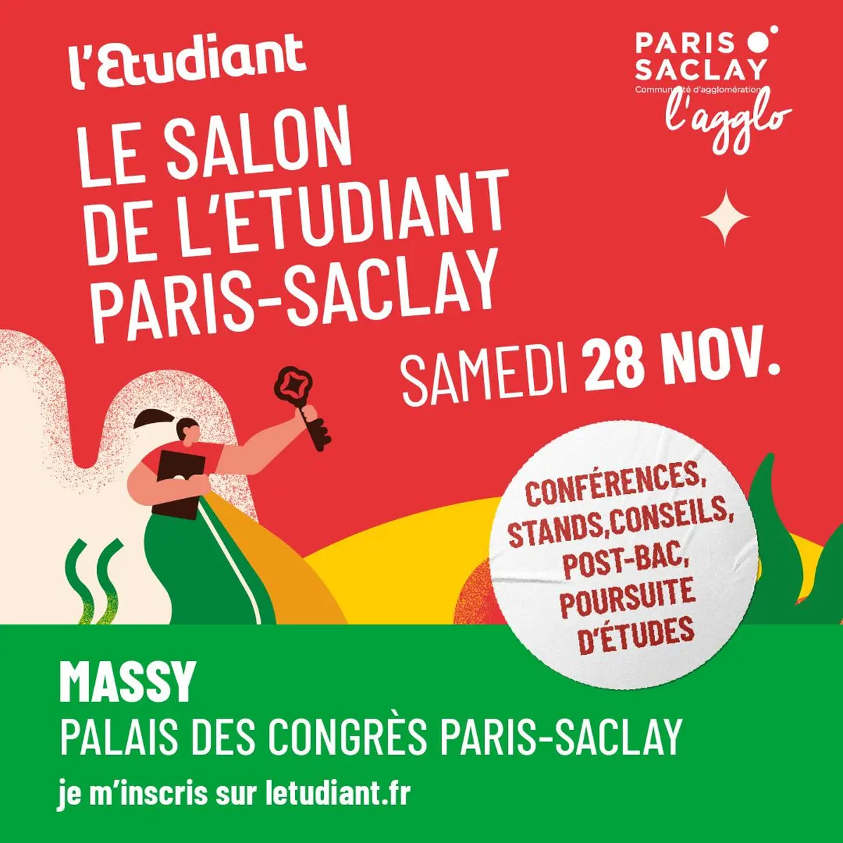 Le Salon de l'Etudiant de Paris-Saclay à Massy 2026