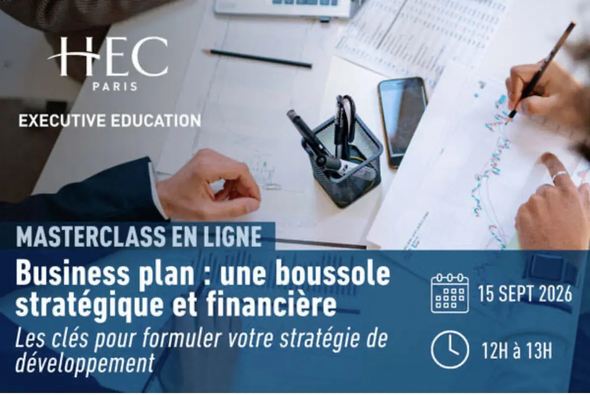 Masterclass - Business plan : une boussole stratégique et financière