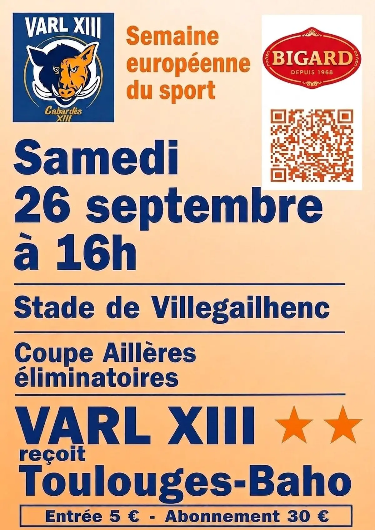 1er tour coupe de France Georges Aillères