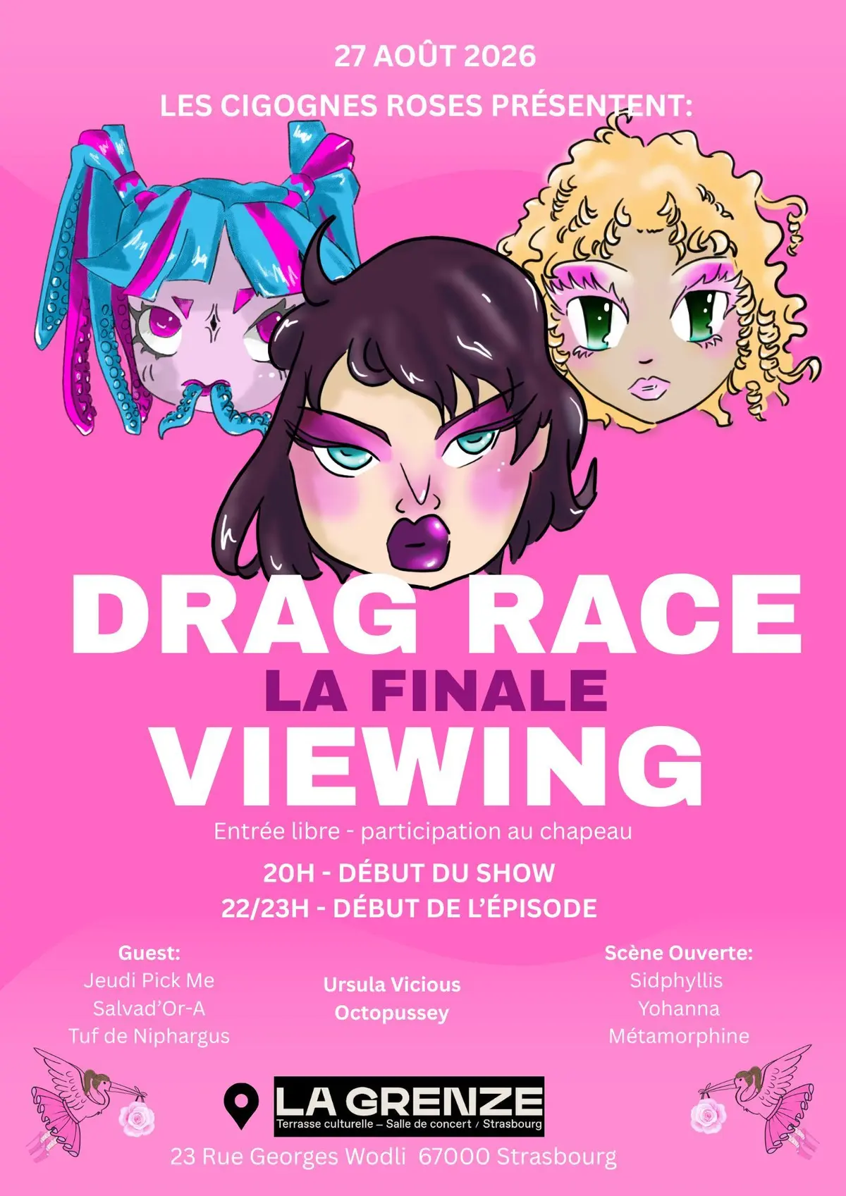 Projection de la Finale de Drag Race + Drag Show à La Grenze