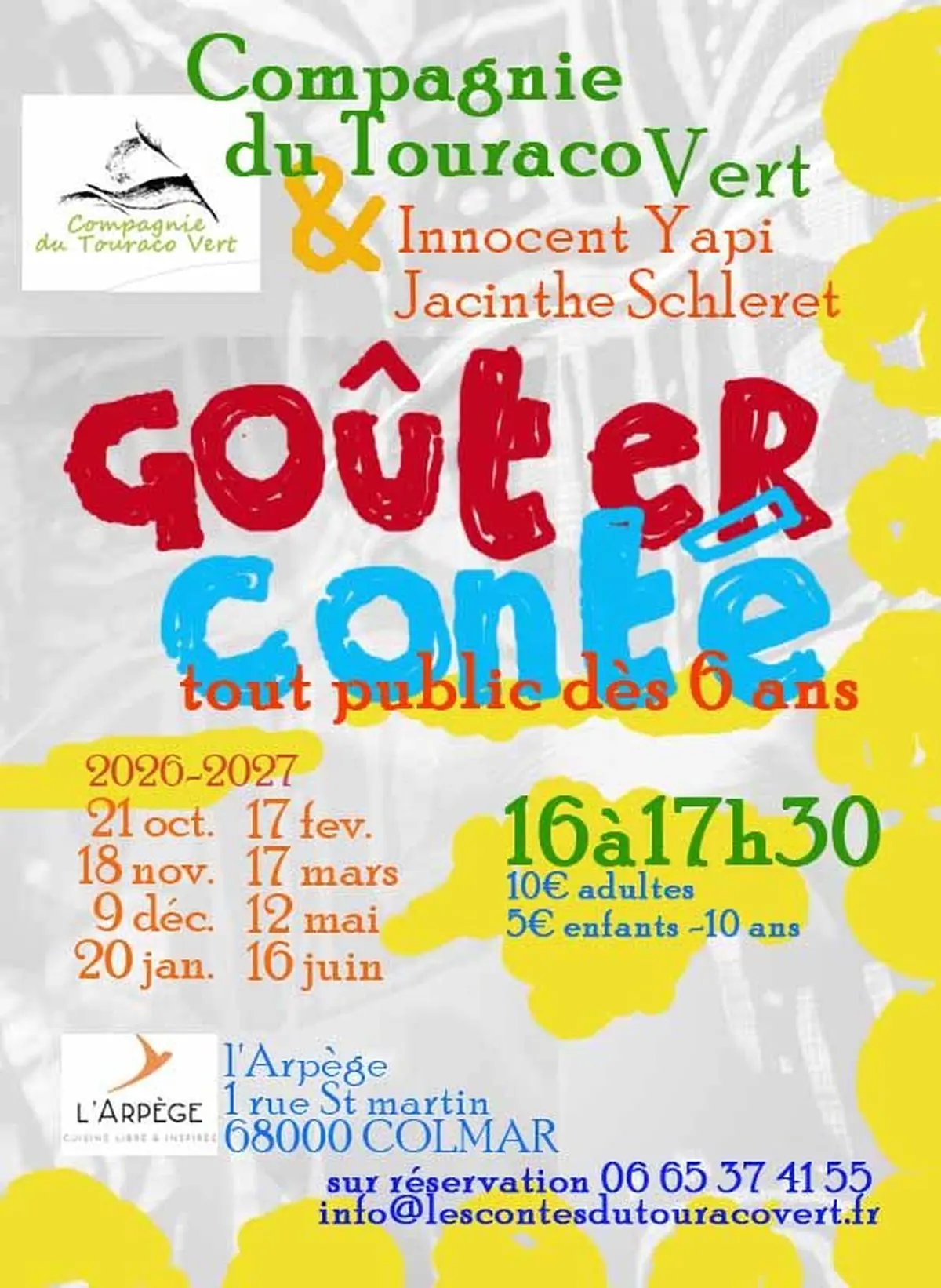 Les Goûters Contés de la Compagnie du Touraco Vert