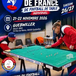 Championnat de France individuel de Football de Table 2026/27