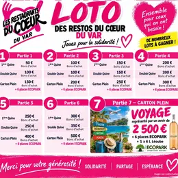 Super LOTO des Restos du Coeur