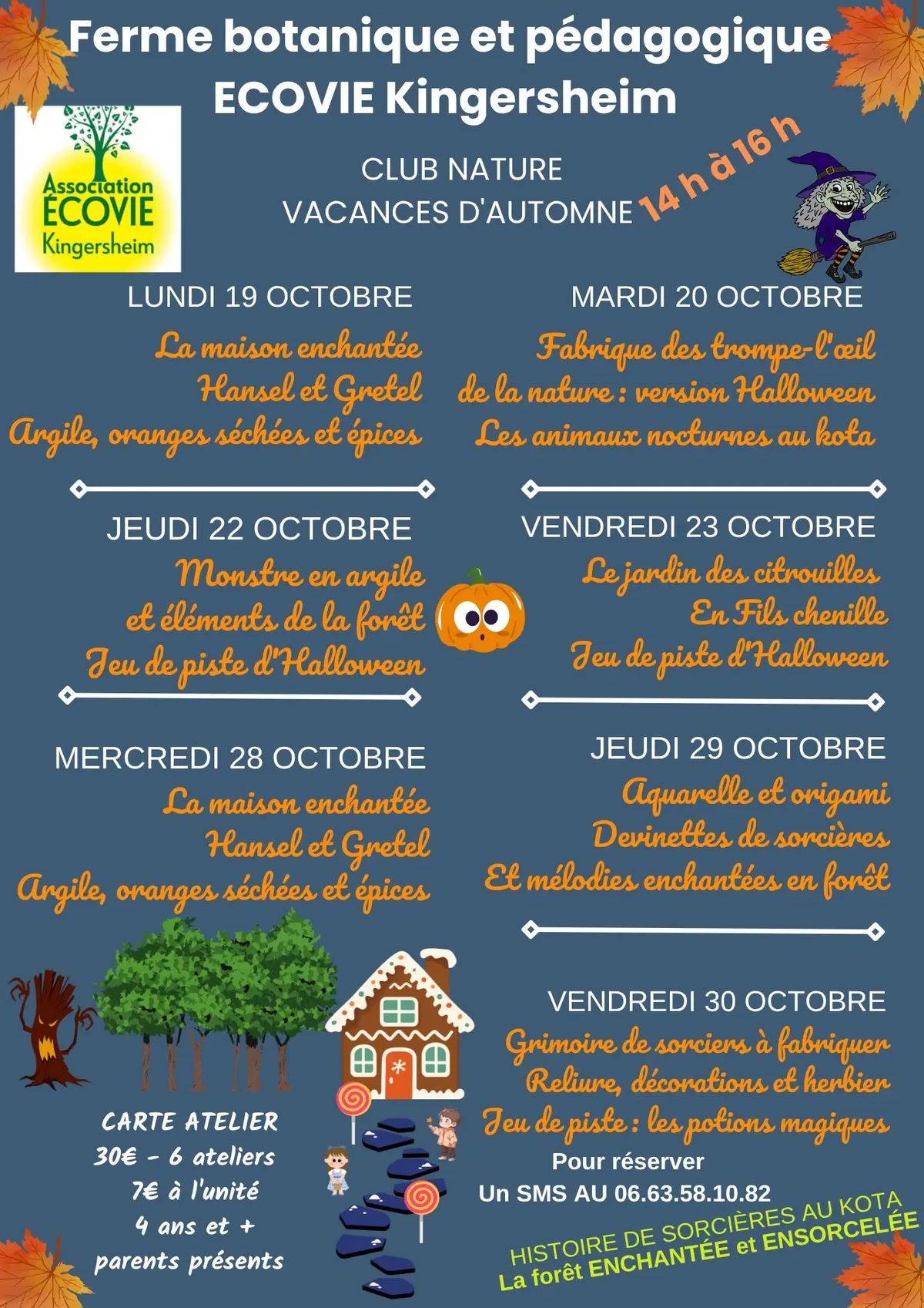 Ateliers club nature ferme Écovie Halloween 