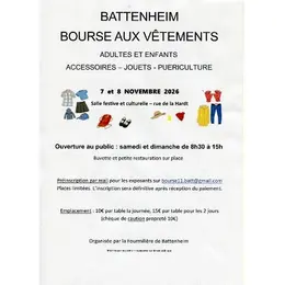 Bourse vêtements tout âge -puériculture -jouets 