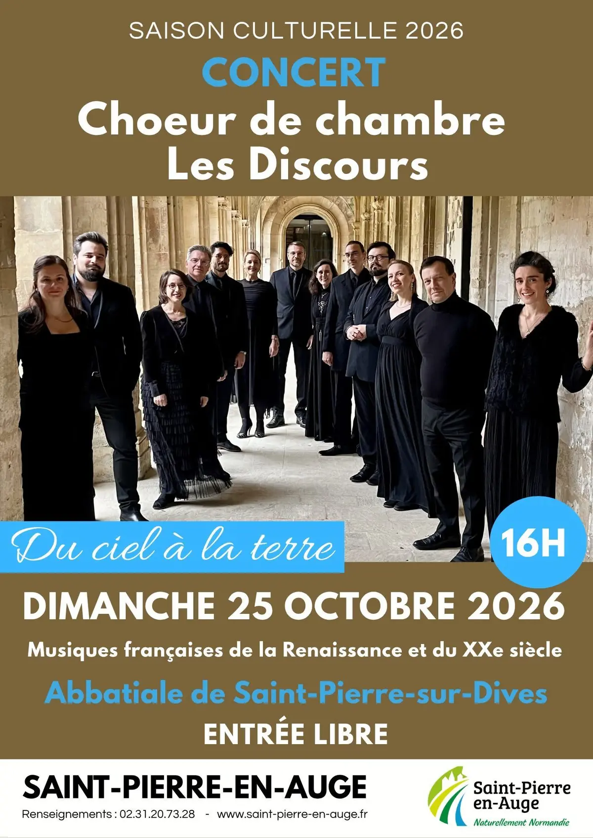Du ciel à la terre, musiques sacrées et profanes de la Renaissance et du XXe s.