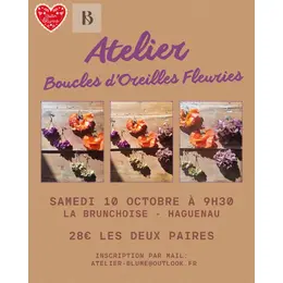 Atelier Boucles D'oreilles fleuries
