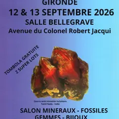 30 éme salon Minéraux, Fossiles et Gemmes de Pessac (Gironde)
