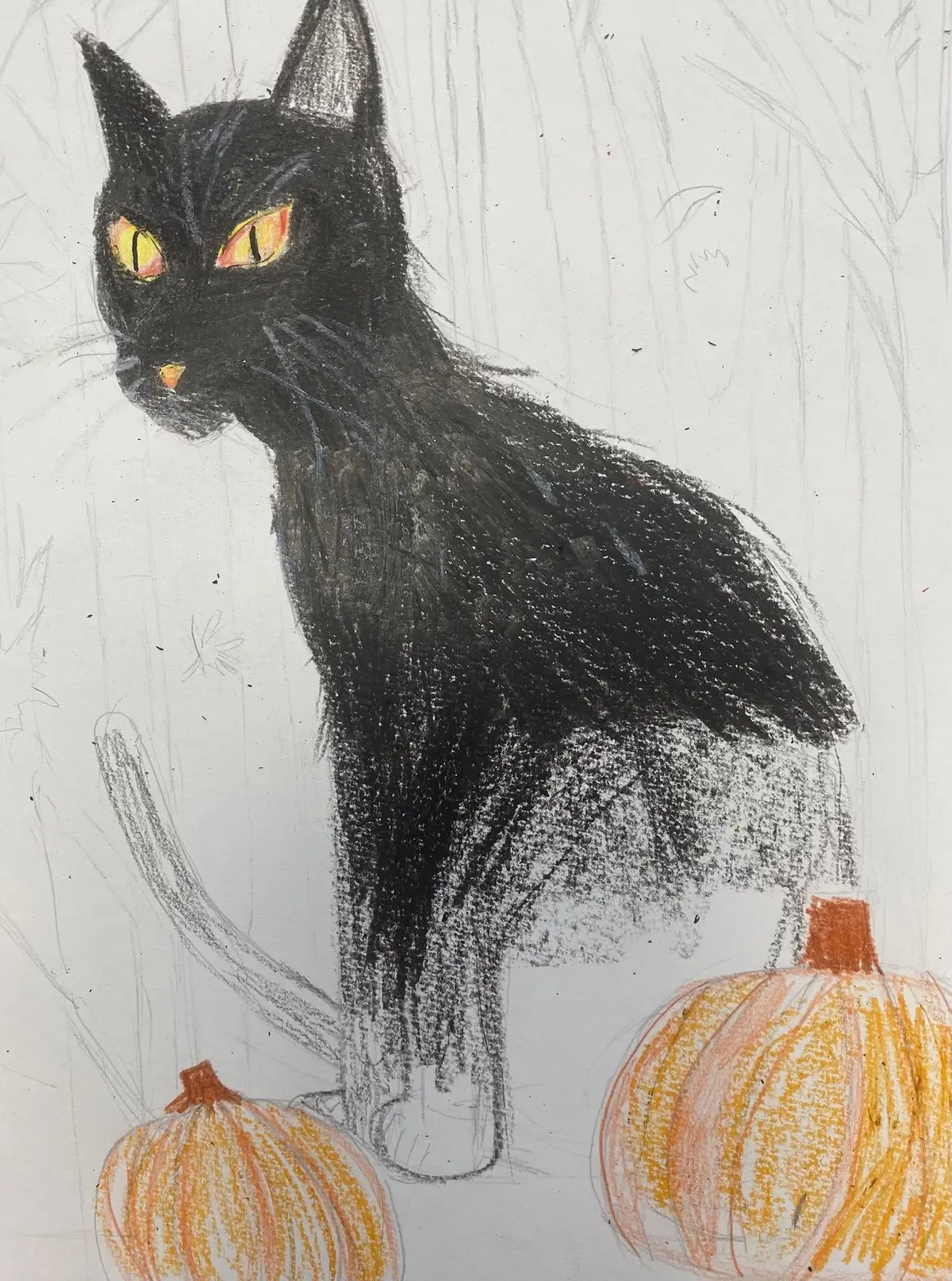 Atelier dessin enfants : le chat d’Halloween 