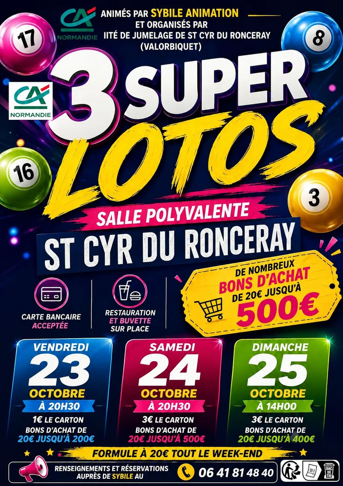 3 super lotos animés par Sybile 