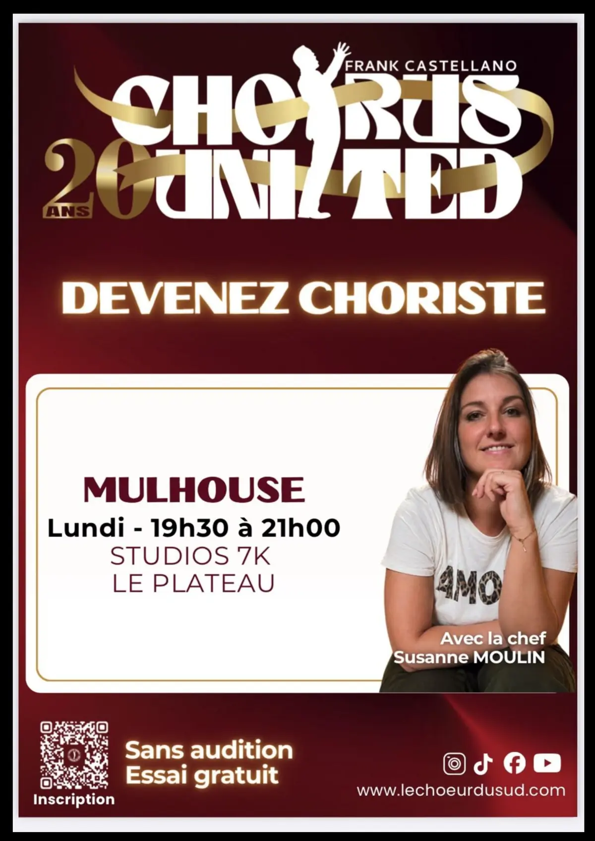 Chorale loisir à Mulhouse -  CHORUS UNITED - Le Chœur du SUD 