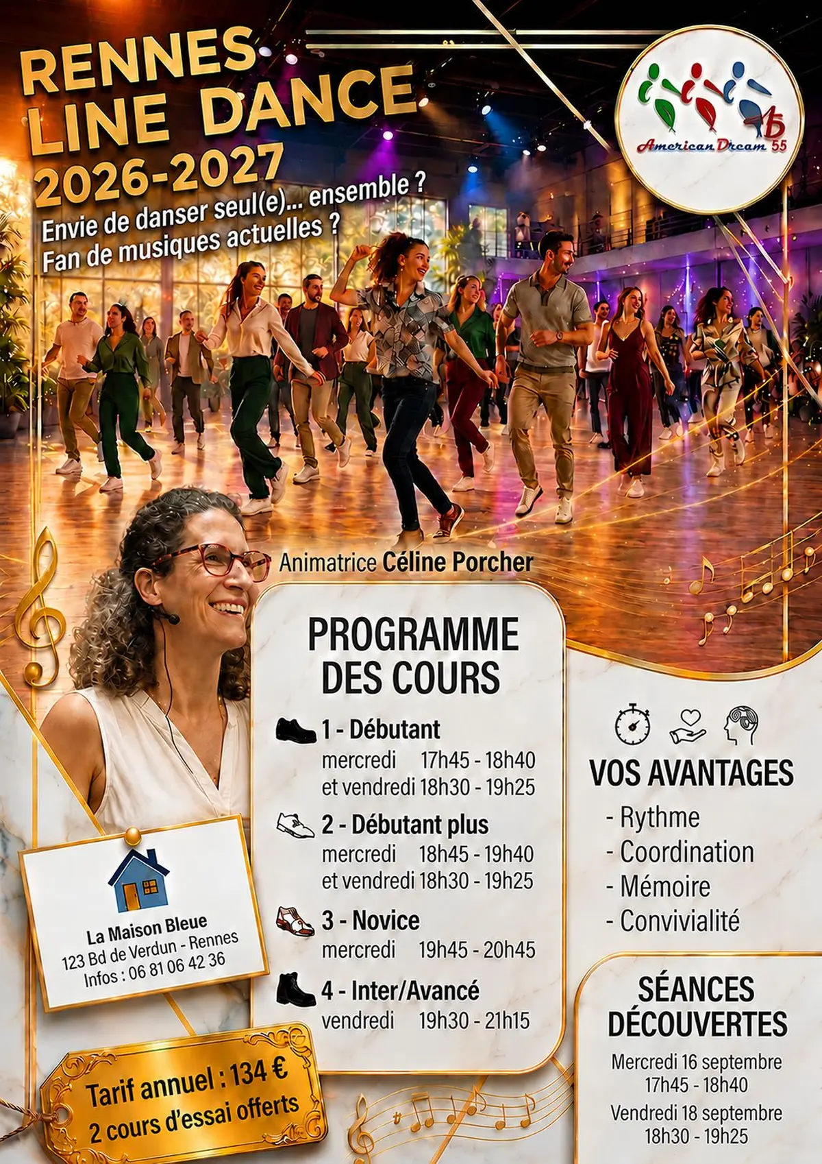 Portes ouvertes : séance d’initiation gratuite à la « Line Dance »