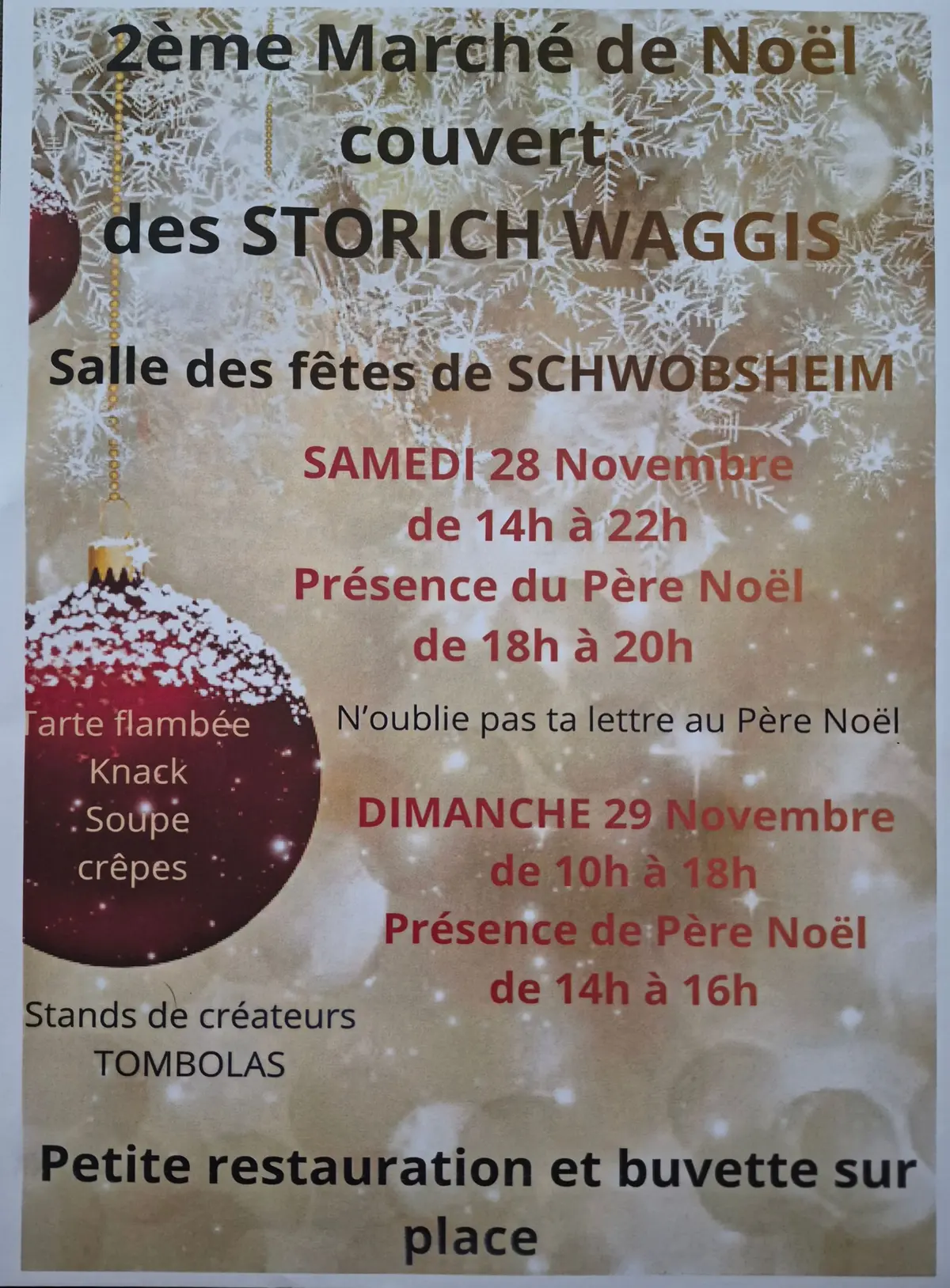 Marché de noël des Storich Waggis 