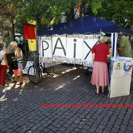 Manif paix : liberté d’expression, victime de l’U.E. belliciste, vite Frexit 
