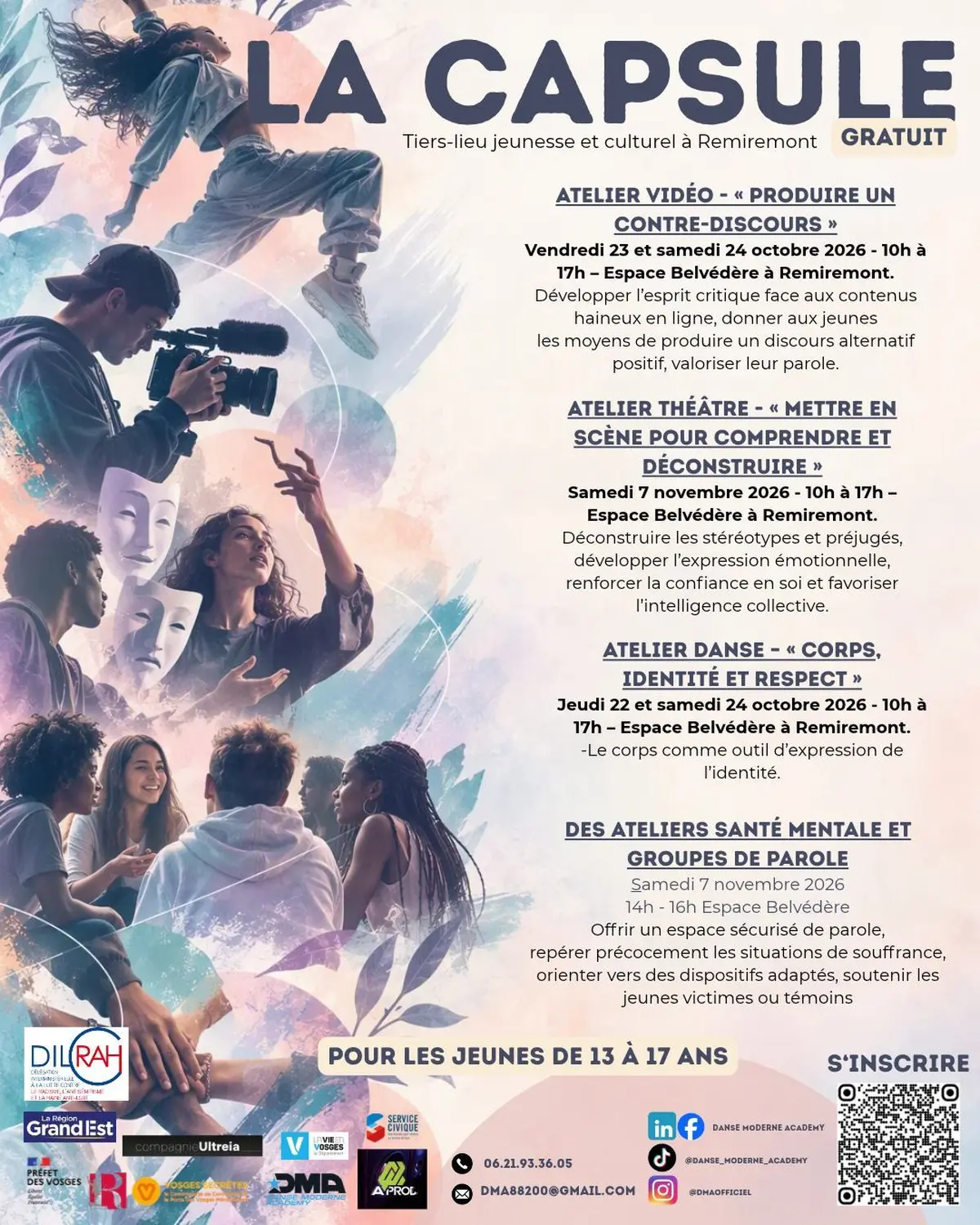 LA CAPSULE 2026 - Parcours d'expression et de sensibilisation pour les 13/17 ans