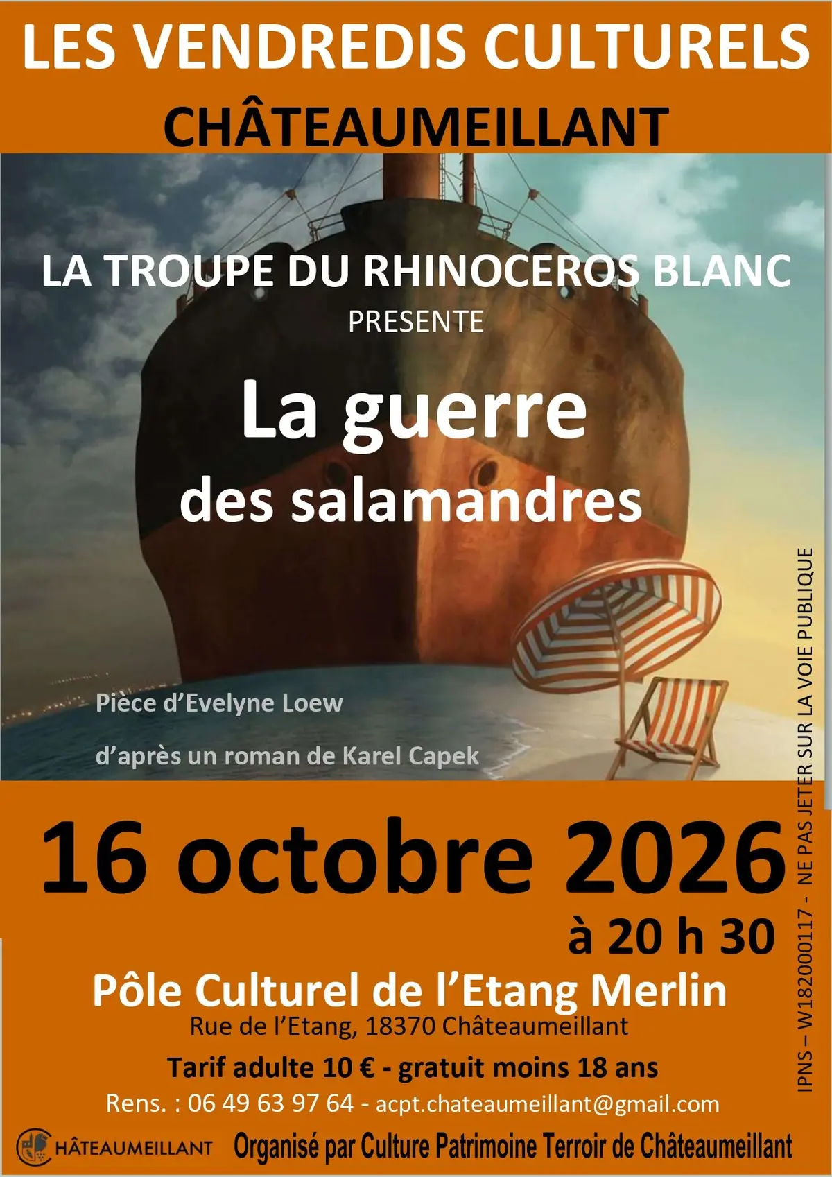 La guerre des salamandres par la Cie du Rhinocéros Blanc