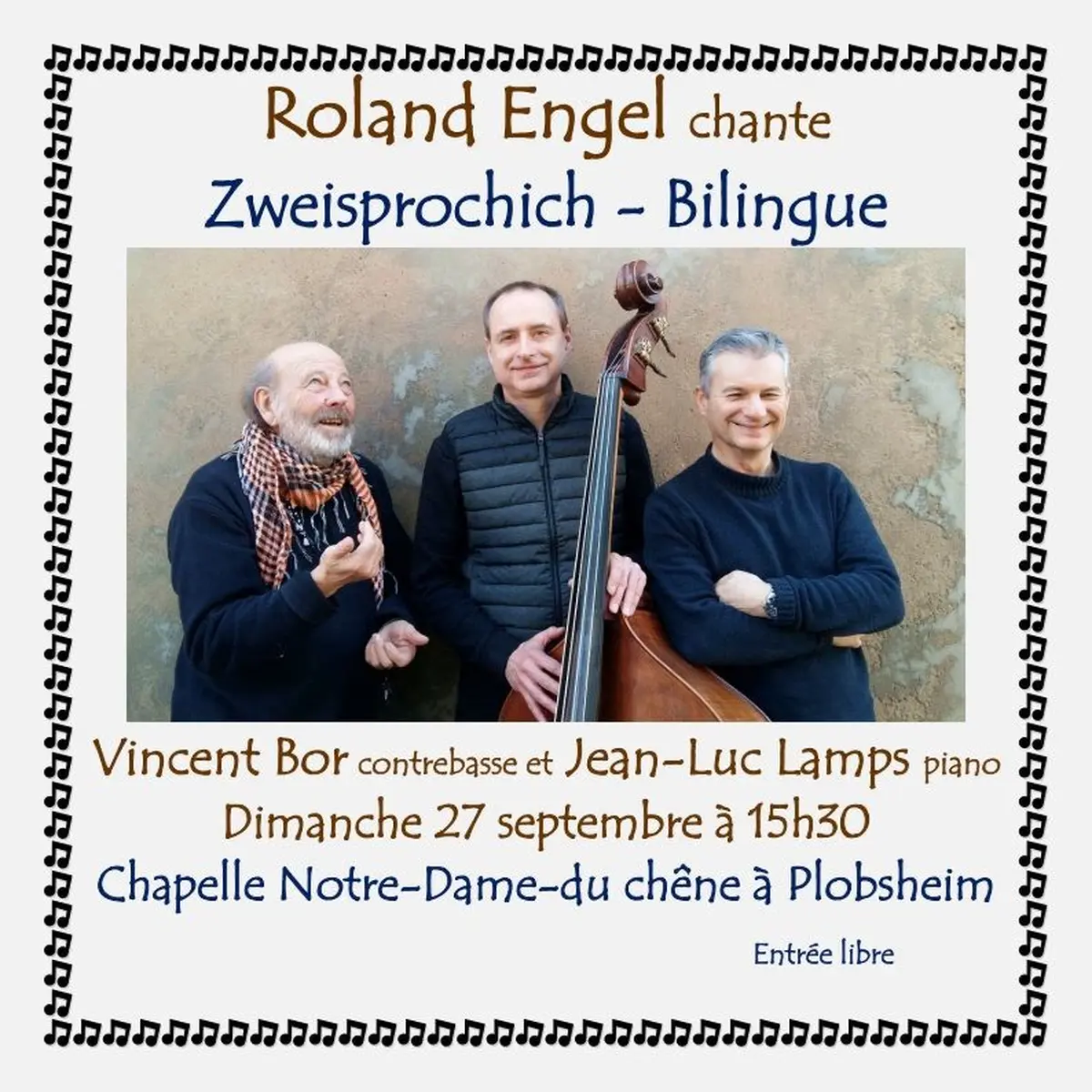 Concert de chansons bilingue alsacien - français avec Roland Engel