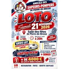 Loto des sapeur-pompiers de Pierre de Bresse.