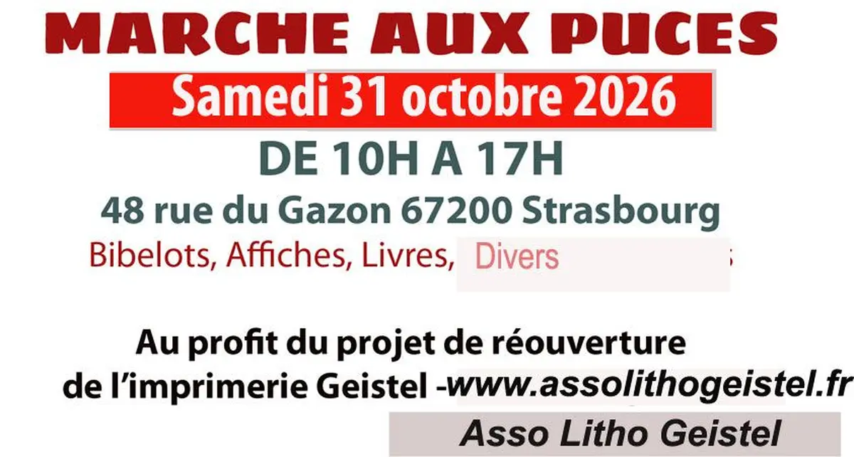 Marché aux Puces - projet Centre Litho Geistel