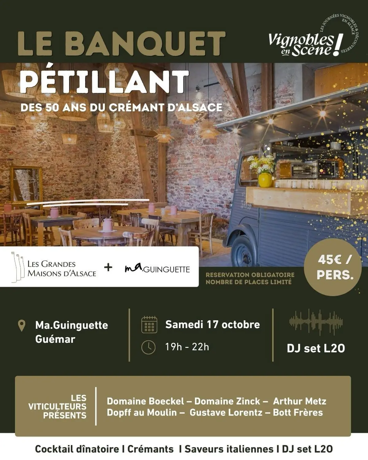 Diner avec les Grandes Maisons d'Alsace
