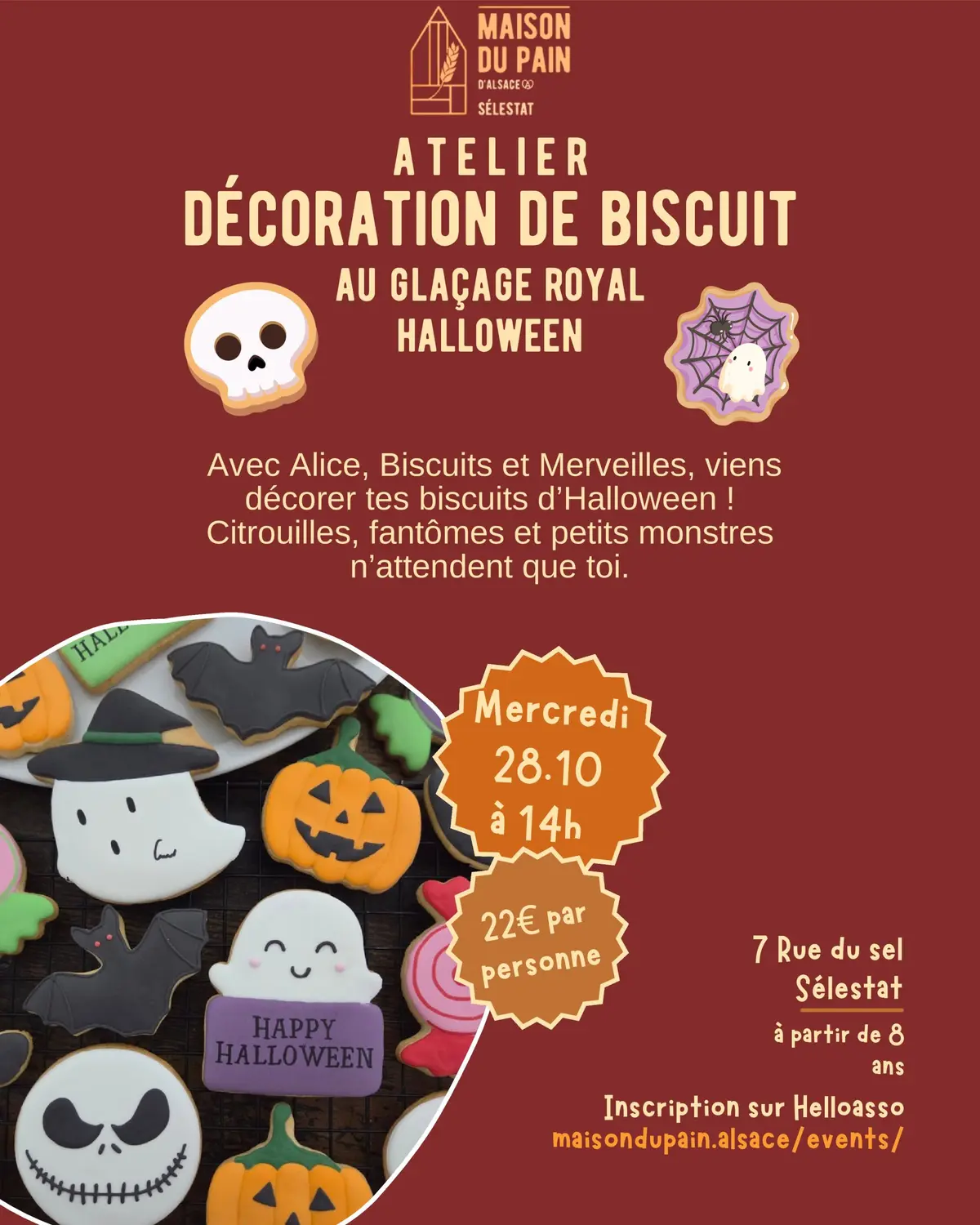 Atelier décoration de biscuits au glaçage royal - Halloween