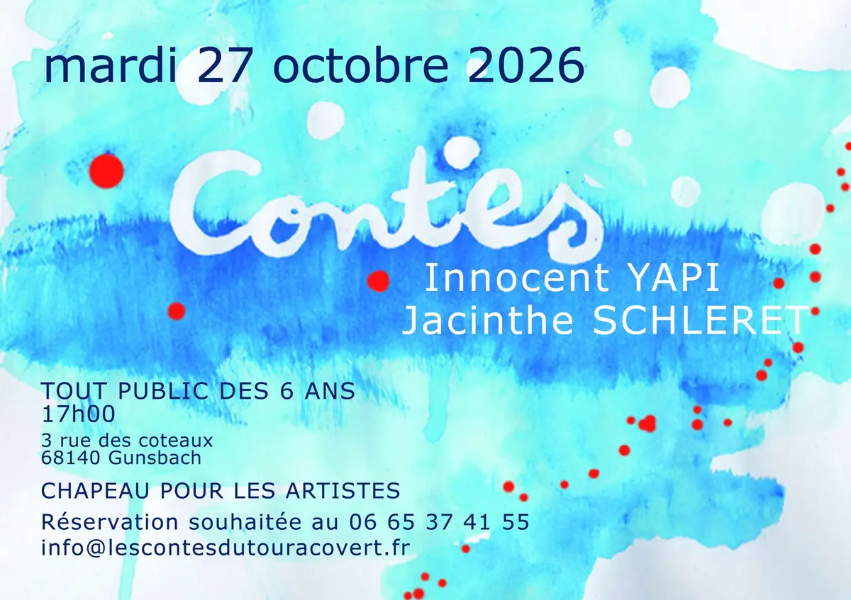Soirée contes Chez l'habitant avec la Compagnie du Touraco  Vert-Innocent Yapi 