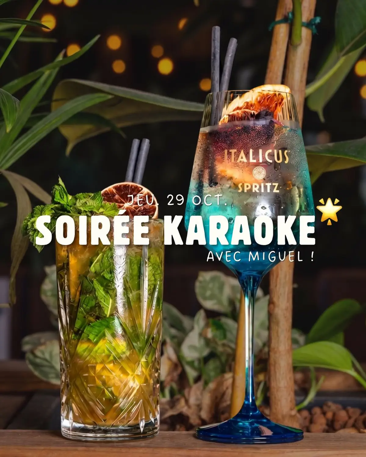 Soirée karaoké avec Miguel 