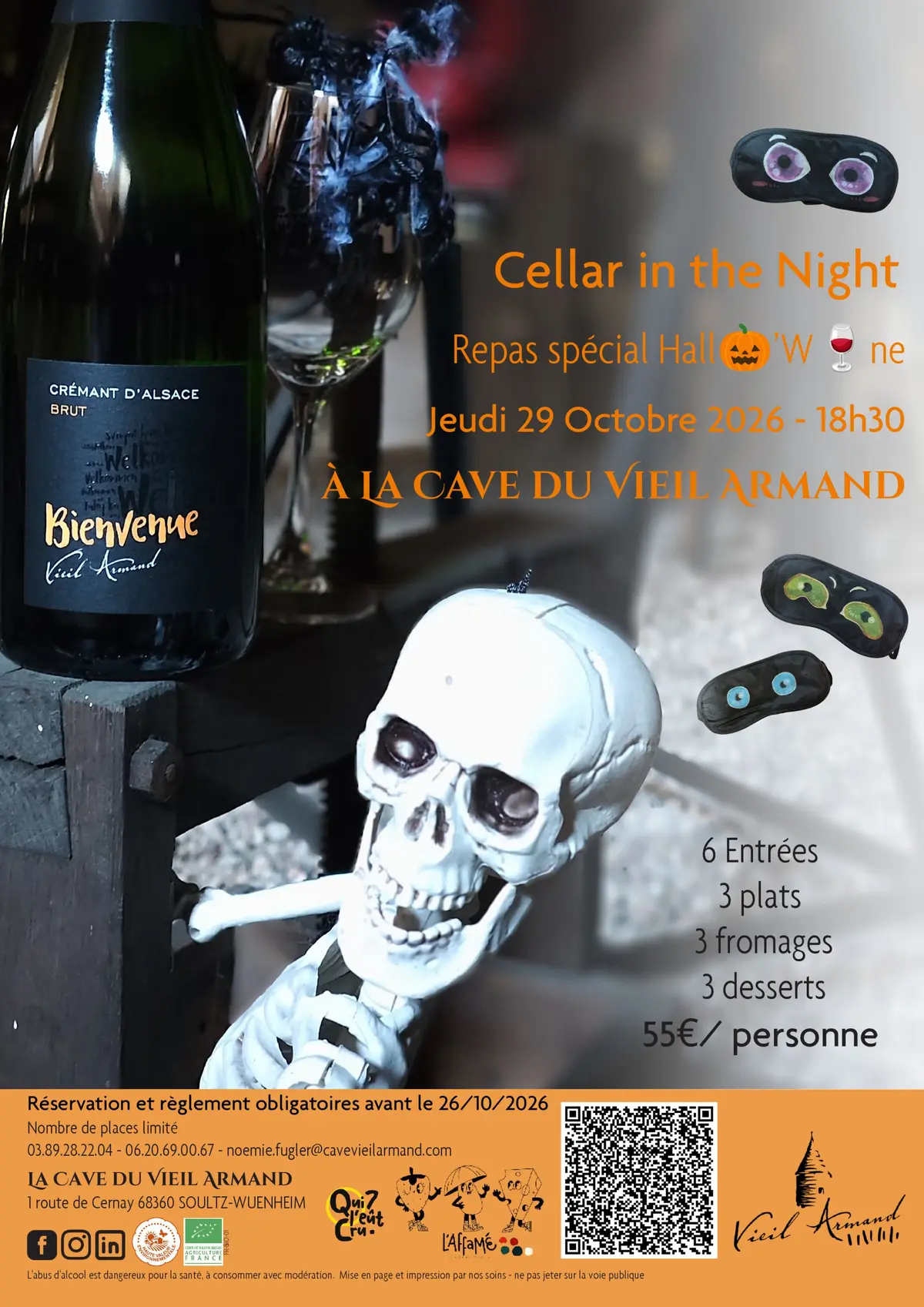 Cellar in the Night - Repas spécial Hallo'Wine