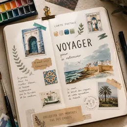 Fabrication carnet de voyage