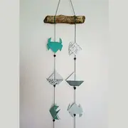 Fabrication d'une guirlande d'origami et ateliers partagés