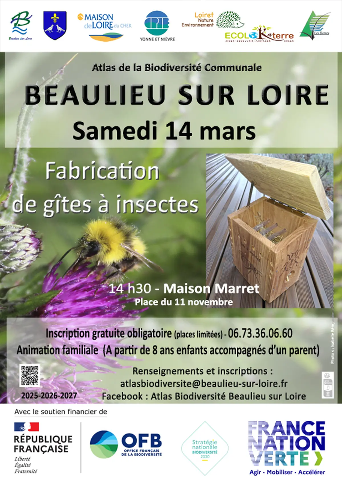 Fabrication de gîtes à insectes