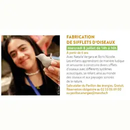 Fabrication de sifflets d'oiseaux