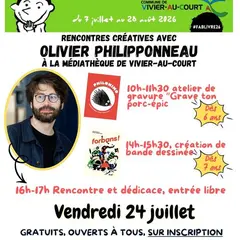Fabrique du Livre Jeunesse : rencontres créatives avec Olivier Philipponneau